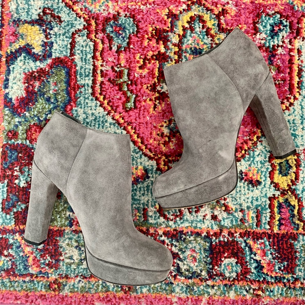 Michael Kors Grey Suede Booties